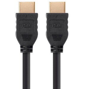 Monoprice HDMI Cable - 1.5 Feet - Black | High Speed, 4k@60Hz, 10.2Gbps, 32AWG, CL2, Compatible with UHD TV and More - Commercial Series - 1 of 4