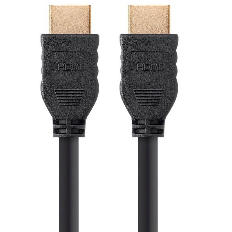Monoprice HDMI Cable - 1.5 Feet - Black | High Speed, 4k@60Hz, 10.2Gbps, 32AWG, CL2, Compatible with UHD TV and More - Commercial Series, 1 of 5