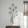 Metal Floral 3D Wire Wall Decor with Crystal Embellishments Black - Olivia & May: Iron Botanical Art, Vertical Display - 4 of 4