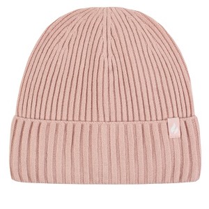 Women's LITE Olivia Rib Knit Roll Up Hat | Size One Size - Dusty Pink - 1 of 4