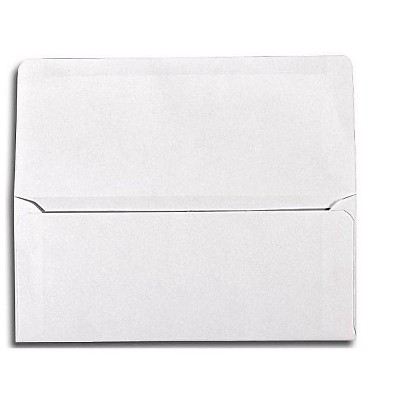 LUX 3 7/8" x 8 7/8" #9 24lbs. Remittance Donation Envelopes Bright White 17855-50