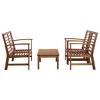 vidaXL 4 Piece Patio Lounge Set Solid Acacia Wood - 2 of 4