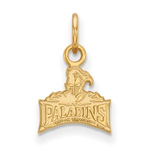 Black Bow Jewelry 14k Yellow Gold Plated Sterling Silver Furman Paladins NCAA Extra Small Pendant - 1 of 2