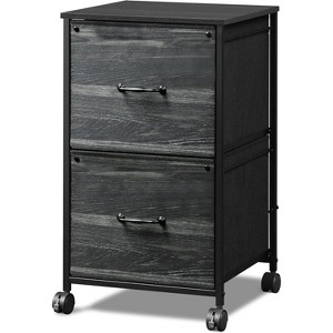 GALAXHERO  2 Drawer Mobile File Cabinet, Rolling Printer Stand, Fabric Vertical Filing Cabinet fits A4 or Letter Size for Home Office - 1 of 1