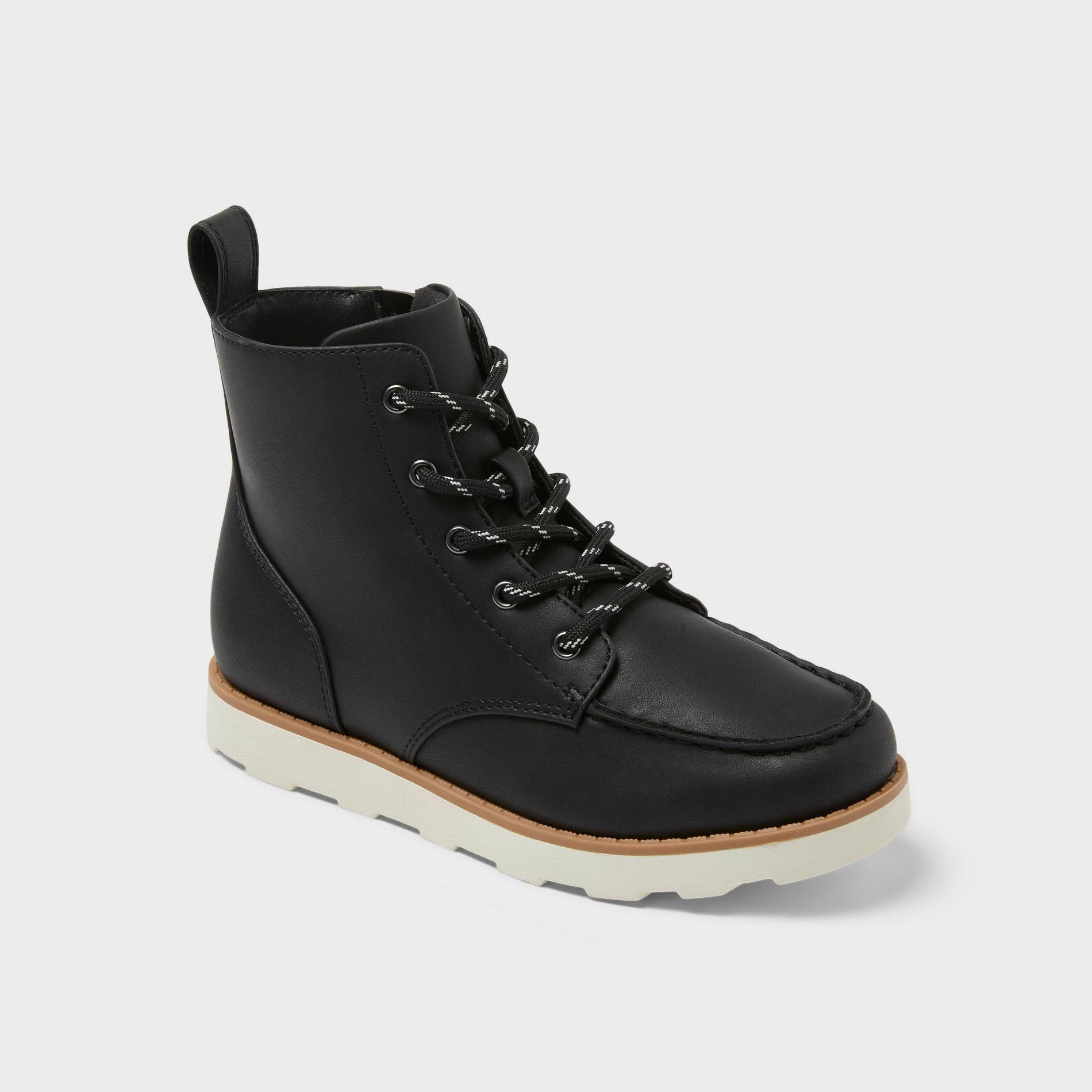 Kids' Bosley Mock Toe Boots - Cat & Jack™ Black 4