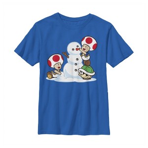 Boy's Nintendo Toad Snowman T-Shirt - 1 of 4