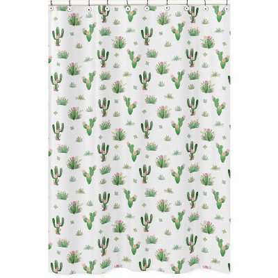 Cactus Floral Shower Curtain - Sweet Jojo Designs