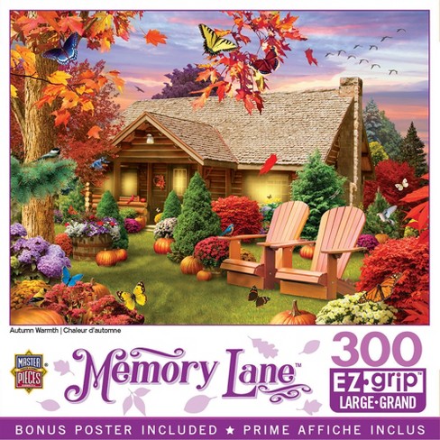 New 300 Piece Art Puzzle "Morning Glory" Large Format 18"x24" EZ-Grip Linen 