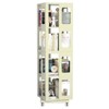 Grungis 4-Tier Decorative Bookshelf with 360° Wheels,Storage Shelves for Living Room,Bedroom - 2 of 4