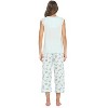 Casual Nights Women's Sleeveless Floral Lace Capri Pajama Set - 3 of 4