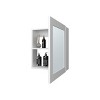 GlasFlength Decorative Wall Mirrors Bathroom Decor Cabinet Accent Mirror Vanity Medicine Cabinet Mirrors for Bathroom Wall, White, 18.6"*5.7"*20.5" - 4 of 4