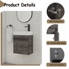 ALEXOUN 18" Floating Bathroom Vanity with Sink,Single Sink Wall Mounted Bathroom Vanity,with 1 Door,for Small Space,Bathroom - 4 of 4