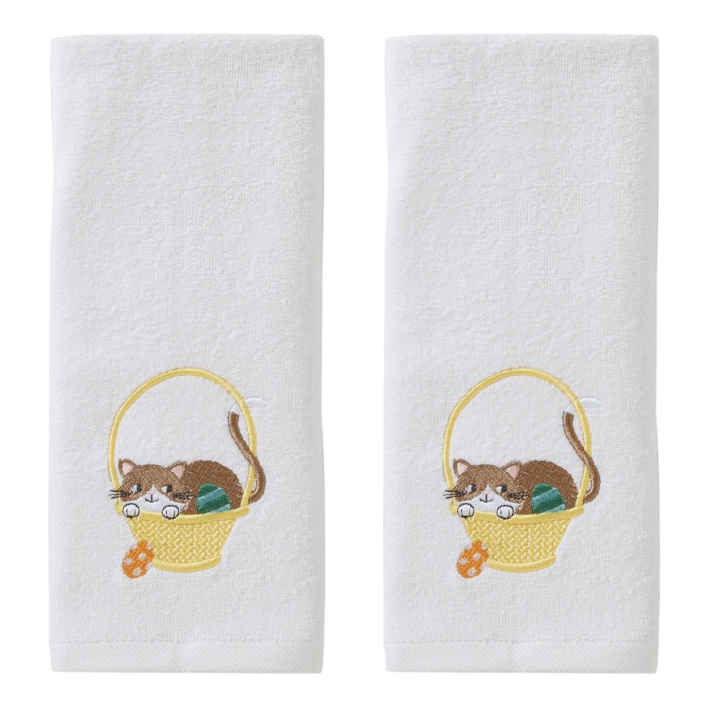 Photos - Towel 2pc Easter Egg Cat Hand  Set - SKL Home