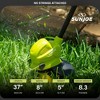 Sun Joe 10 Inch Stringless Lawn Trimmer Kit with Battery Charger, SharperBlade, Green/Black – Cordless Electric Powered Yard Tool, 24V-SB10-LTE - 3 of 4