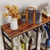 Vtec Trading Vintage Brown Heavy-Duty Wardrobe Rack - 3 of 3