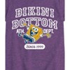 Girls' - Spongebob Squarepants - Bikini Bottom Ath Dept Fitted Short Sleeve Graphic T-Shirt - 2 of 4