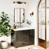 60 in. W x 40 in. H Rectangular Aluminum Framed Wall Bathroom Vanity Mirror in Gold - 4 of 4