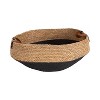 Kate & Laurel All Things Decor Chopra Woven Basket Natural/Black - 4 of 4