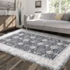 Foldable Chenille Persian Flower Rug, Ultra-Soft, Kid & Pet Friendly, Durable Edges, Easy to Clean and Portable - 2 of 4