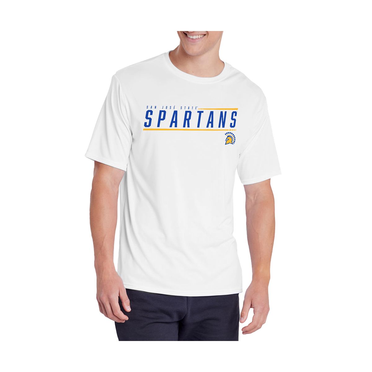 Men's San Jose State University Collegiate Sleek Men's Sport Active T-Shirt - thumbnail 7