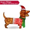 JOYFY 30’’ Christmas Yard Lights Outdoor Decoration, Wiener Dog with 40 LED Warm White Yard Light for Christmas Indoor Outdoor Yard Garden Decorations - 4 of 4