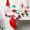 Faux Wool 'Letters to Santa' Pocket Christmas Stocking Red - Wondershop™ - image 2 of 3