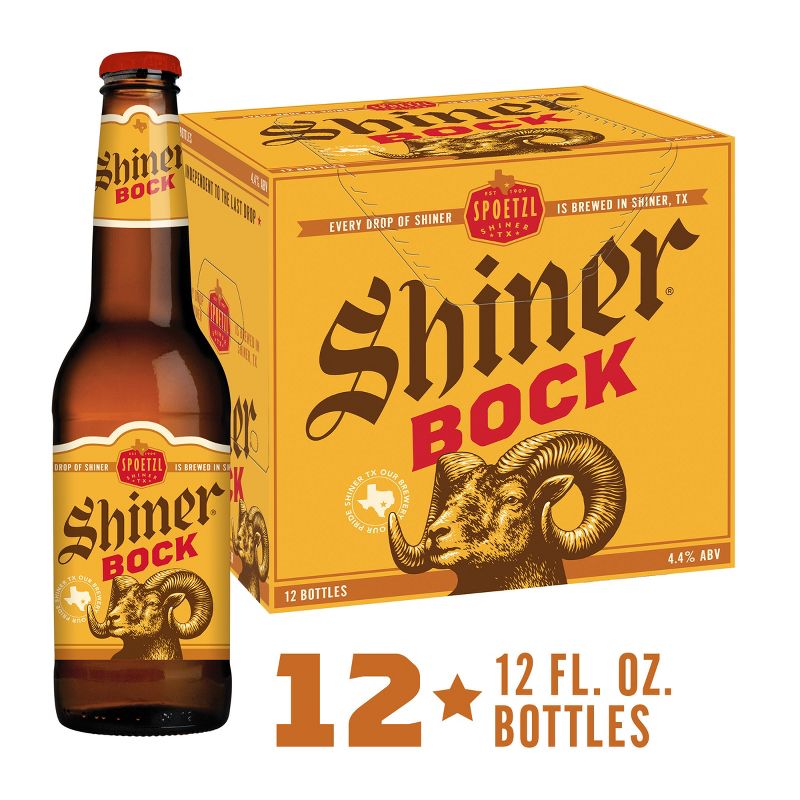 Shiner Bock Beer - 12pk/12 fl oz Bottles, 4 of 12