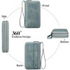 Ladies' clutch bag with anti-theft wrist strap,leather wallet,large-capacity credit card holder,handle-style carry strap - 4 of 4