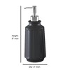 Metal Black Rust Resistant Refillable Liquid Soap Dispenser - Nu Steel: Matte Finish, Ideal for Bathroom & Kitchen Use - 2 of 4