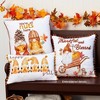 The Lakeside Collection Thankful Gnomes Embroidered Accent Pillows - 3 of 3