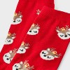 Women's Reindeer Ornament Christmas Crew Socks - Wondershop™ Red/Brown 4-10 - 3 of 3