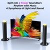 Itopfox Sound Bar with 3 RGB Light Modes, Bluetooth 5.3, ARC/Opt/AUX, Detachable 2-in-1 Speaker, 3 EQ Modes, Bass Surround Soundbar for TV/PC/Gaming - 3 of 4