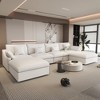 Wjshome Cloud Couch Modular Sectional Sofa, 156" U Shaped Couch,Oversize Convertible Wide Seater With 2 Ottomans,Covers Washable&Replaceable - 2 of 4