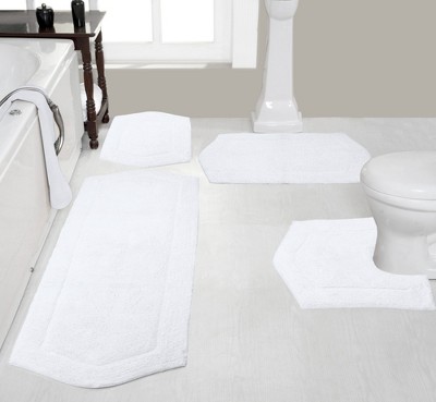 Waterford Collection Cotton Tufted Set of 4 Bath Rug Set - Home Weavers