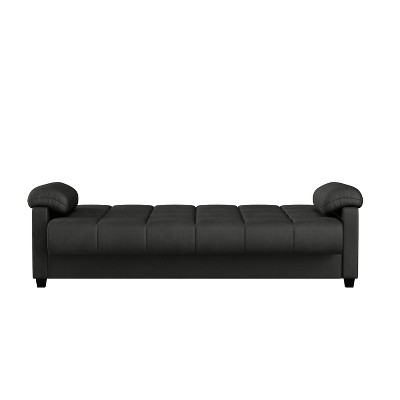 Buy Maurice Microfiber Pillow Top Arm Convert A Couch Futon Sofa Sleeper Gray Handy Living Online In Japan 50590614