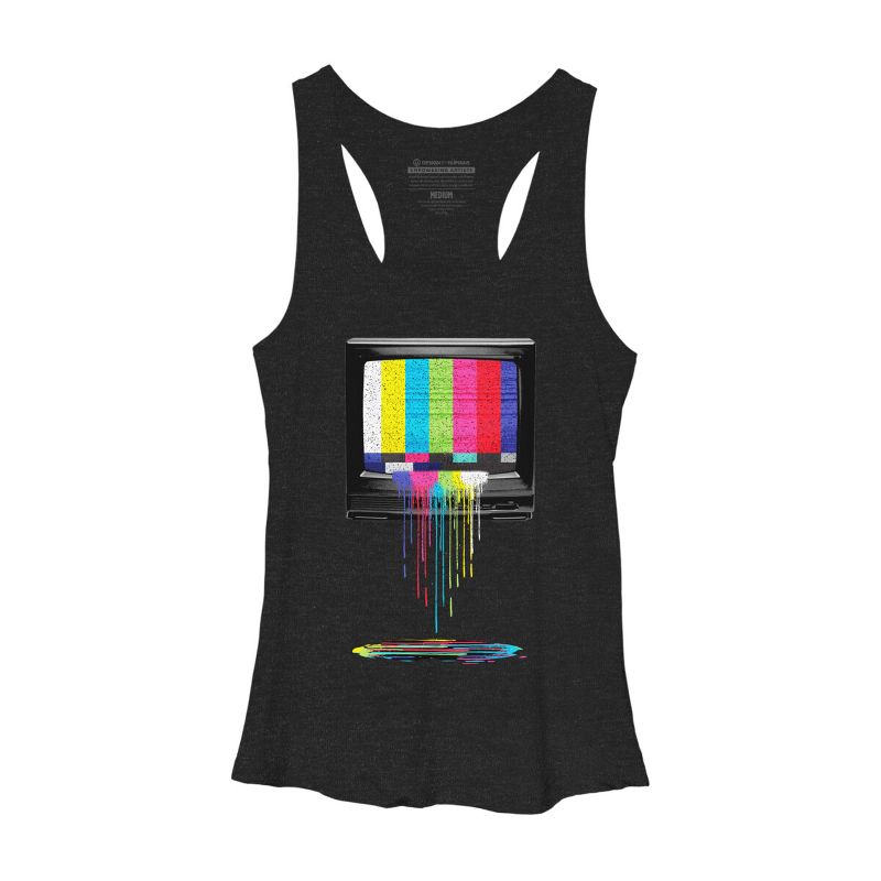 Women's Design By Humans Retro TV By clingcling Racerback Tank Top, 1 of 4