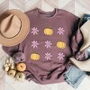 Simply Sage Market Women's Graphic Sweatshirt Pumpkin and Flowers - 2 of 4