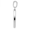 Black Bow Jewelry 14k White Gold Hollow Heart Pendant, 17mm - 2 of 4