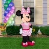Gemmy Airblown Inflatable Minnie w/Party Hat Disney, 4 ft Tall, Pink - 2 of 4