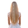 Unique Bargains Women's Fashion Faux Pearl Braided Hair Chain White 1 Pc - 2 of 4