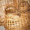 Sullivans 15", 12.75" & 9.25" Open Weave Bamboo Basket Set of 3, Brown - 2 of 4