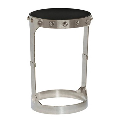 Nolan Round Accent Table Silver - HomeFare