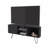 Chic Crate-Fredonia 65 Inch TV Stand – Wenge Wood Entertainment Center with Door & Open Storage, Modern Console for Flat-Screen TVs - 3 of 4