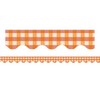 Teacher Created Resources® Orange Gingham Scalloped Border Trim, 35 Feet Per Pack, 6 Packs - 2 of 3