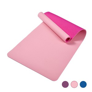 SEVOBAL Premium Non-Slip Yoga Mat Extra Thick Exercise Mat Dual Texture Design for Superior Grip Comfort, Pink, 72.1"*24"*0.2" - 1 of 4