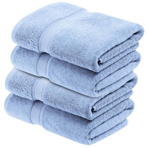 Luxury Cotton Heavyweight Ultra-Plush Bath Towel Set of 4 by Blue Nile Mills - 1 of 4