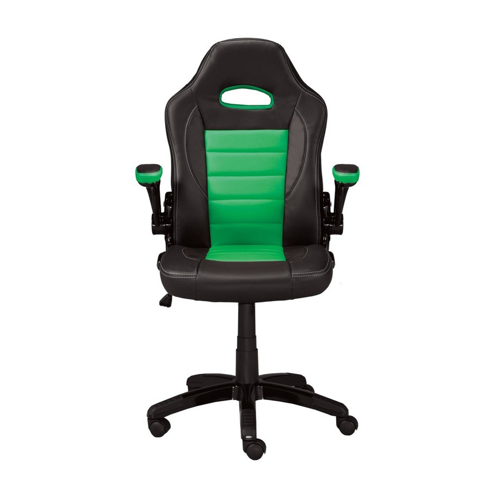 Brassex 45.7" Aria Gaming Chair Black/Green