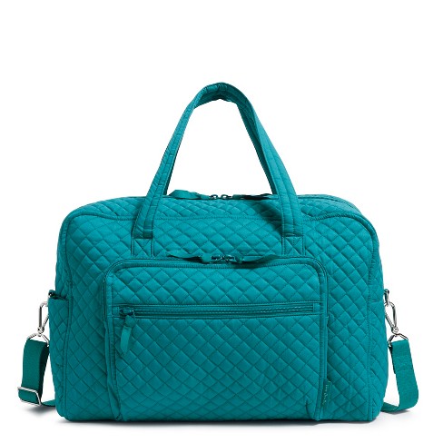 Vera Bradley Women's Cotton Weekender Travel Bag Forever Green : Target