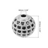 Unique Bargains Round Brass Rhinestone DIY Bracelets Earrings Charm Spacer Beads 8 Pcs - 2 of 4