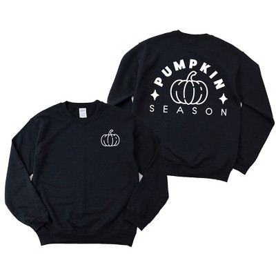 Simply Sage Market Women's Graphic Sweatshirt Pumpkin Season Pumpkin Front And Back